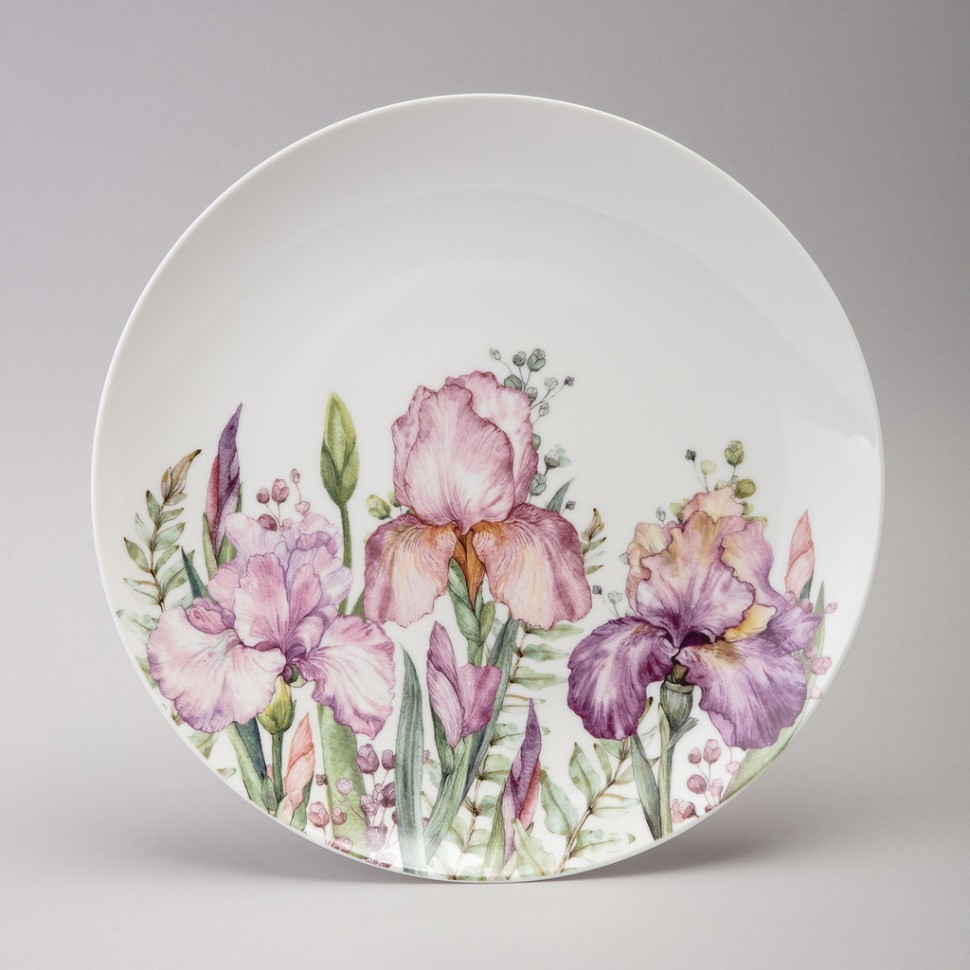 Тарелка обеденная lefard "irises" 25,5*2,5 см (425-142) 