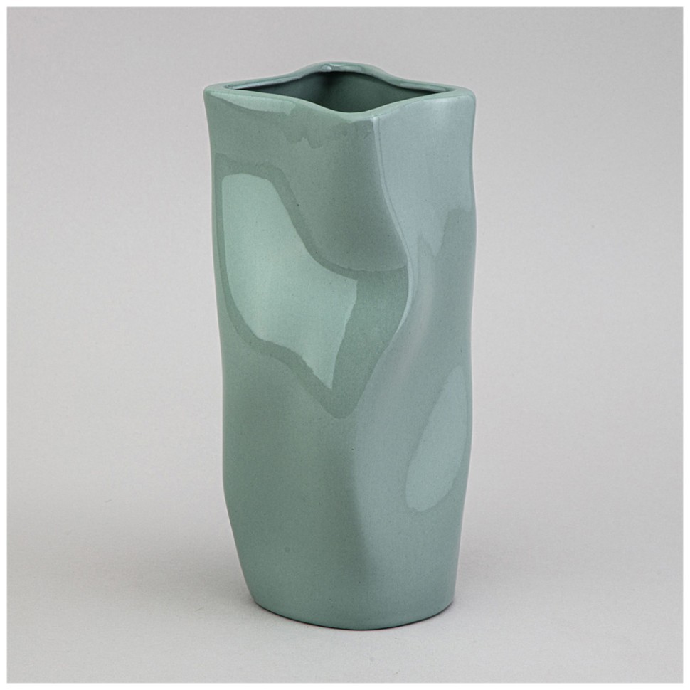 Ваза 11*11*21см цвет: мятный Lefard (374-150)