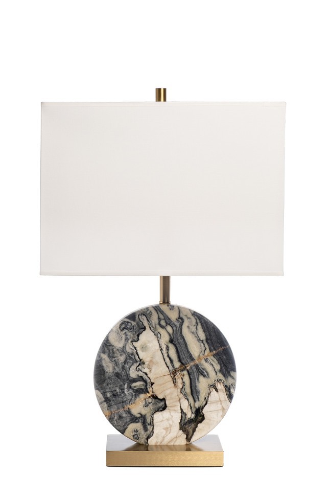 Лампа настольная h65см плафон белый (TT-00013207)