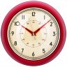 Часы настенные кварцевые "lovely home" диаметр 23 см цвет:красный Lefard (220-441)