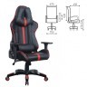 Кресло компьютерное Brabix GT Carbon GM-120 экокожа черно-красное 531931 (1) (84664)