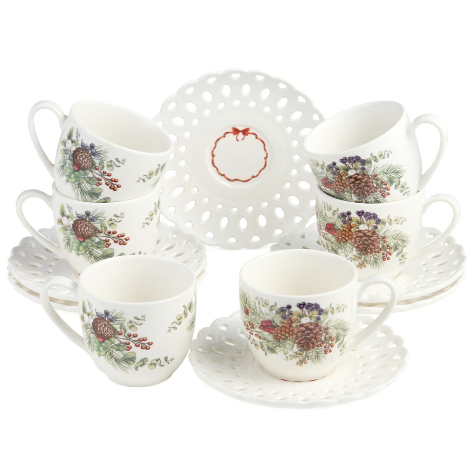 Набор чайный lefard "celebration" на 6 пер. 12 пр. 250 мл Lefard (441-044)