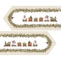 Дорожка на стол 45х145 cm  "щелкунчик" цвет: бежевый, tm lefard, полиэстер 100% Lefard (986-002-3)