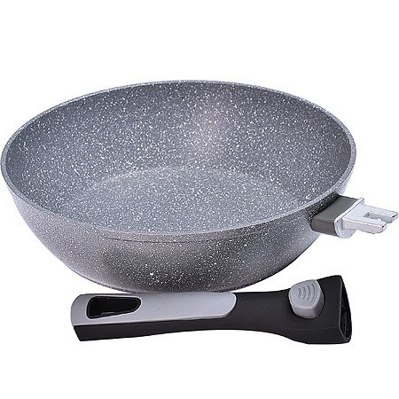 Сковорода 28 см мрам.покр. съем.руч.МВ (40411)