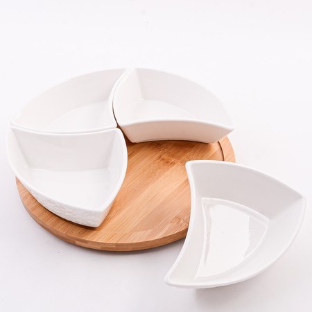 Менажница 4 секции с подставкой LR (60320)