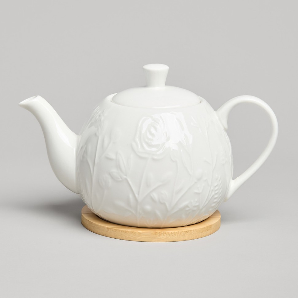 Чайник lefard "meadow" на дер.подставке 22,5*13*11 см 900 мл Lefard (587-218)