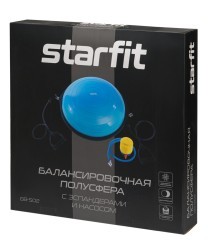 Полусфера STARFIT "BOSU" GB-502 с эспандерами, с насосом, синий (2107974)