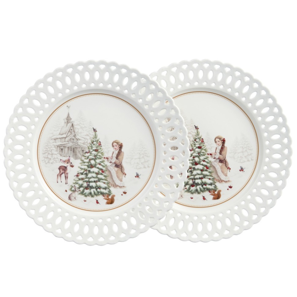 Набор тарелок обеденных lefard "морозко" 2 шт. 26,5 см Lefard (441-047)