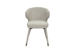 Стул обеденный шенилл белый 55*62*77см (TT-00014502)