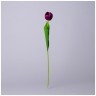 Цветок искусственный тюльпан длина=44см , цвет фиалковый мал.уп.=60шт Lefard (535-341)
