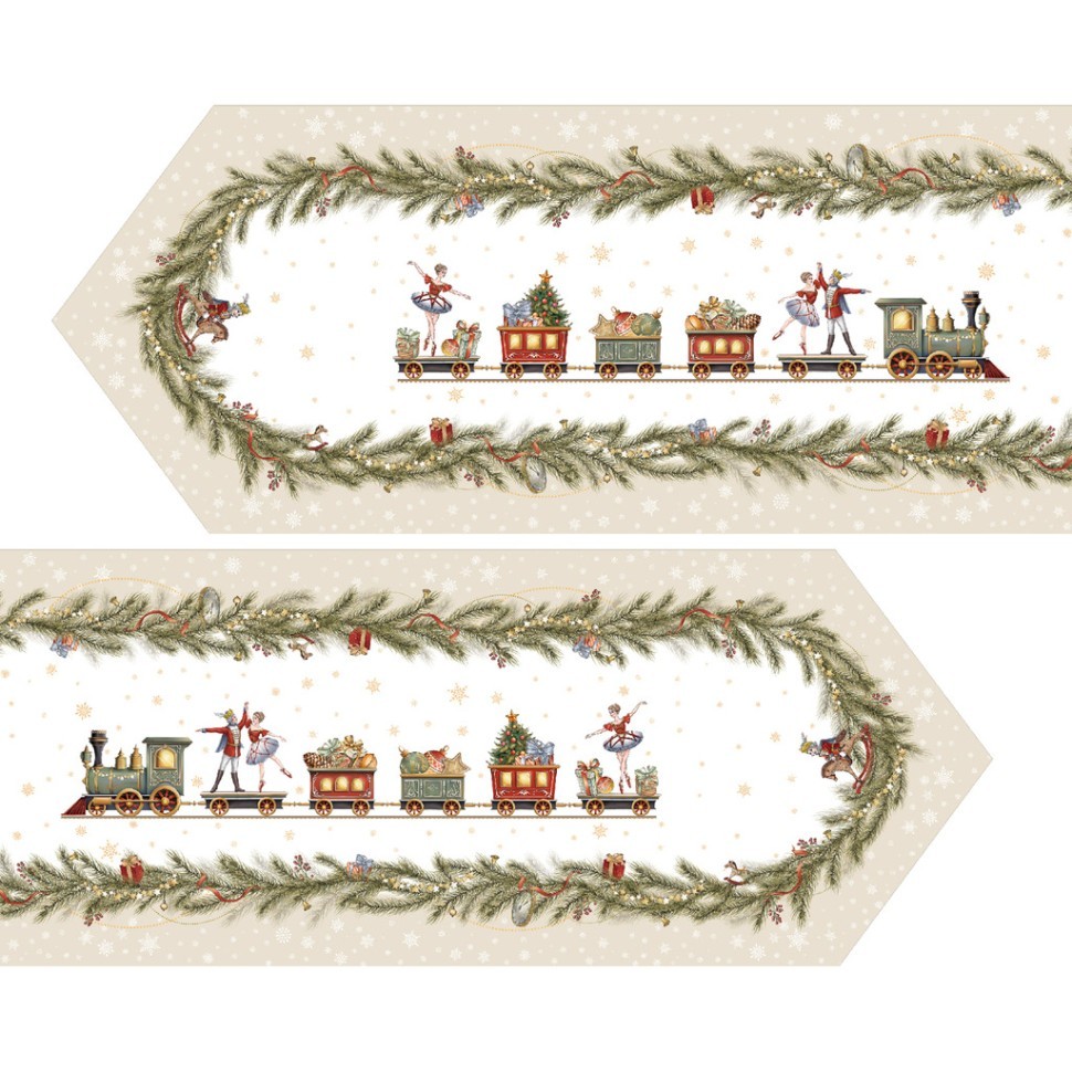 Дорожка на стол 45х215 cm  "щелкунчик" цвет: бежевый, tm lefard, полиэстер 100% Lefard (986-002-31)