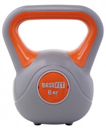 Гиря пластиковая DB-503, 8 кг, серый/оранжевый (2103619)