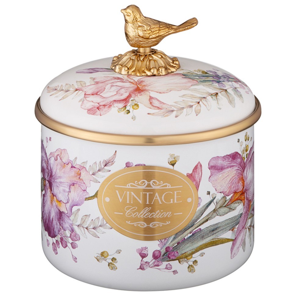 Банка для сыпучих продуктов lefard, серия irises, 12 х 9см / 1,0л Lefard (950-759)