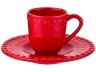 Кофейный набор на 1 персону 2 пр. "фантазия" красный 100 мл. без упаковки Bordallo Pinheiro (672-306)