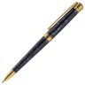 Ручка подарочная шариковая Galant TRAFORO корпус синий детали золотистые узел синяя 143512 (1) (92005)
