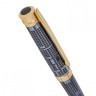 Ручка подарочная шариковая Galant TRAFORO корпус синий детали золотистые узел синяя 143512 (1) (92005)