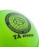 Мяч для художественной гимнастики RGB-102, 15 см, зеленый, с блестками (271217)