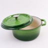 Кастрюля чугун 3,6 л эмаль/покрытие зелёная Mayer&Boch (40631)