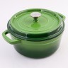 Кастрюля чугун 3,6 л эмаль/покрытие зелёная Mayer&Boch (40631)