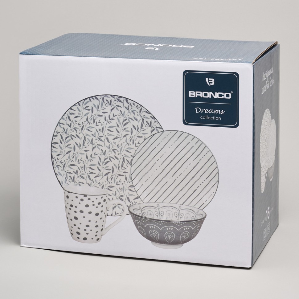 Набор посуды обеденной bronco "dreams" на 4 пер. 16 пр. Bronco (582-127)