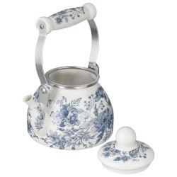 Чайник agness эмалированный со съемным фильтром из нжс серия "royal blue", 1,1 л (943-130) 