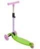 БЕЗ УПАКОВКИ Самокат 3-колесный Ridex Loop, 120/70 мм, зеленый/розовый (2106808)