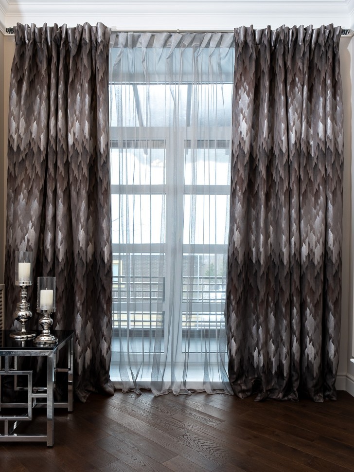 Портьера CASCADA серая 280*280см (TT-00011133)