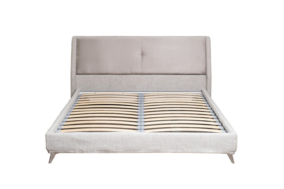 Кровать Michelle без под.мех. серый Norton SER+Mocka43 183*230*99см (TT-00014698)