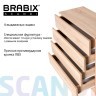 Комод BRABIX Scandi CM-001 750х330х730 мм 4 ящ ЛДСП дуб сонома 641901 (1) (95411)