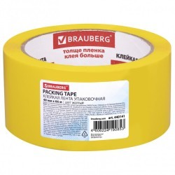 Скотч 48 мм х 66 м желтый 45 мкм Brauberg 440141 (6) (88752)