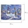 Алмазная мозаика 30х40 см Остров Сокровищ Зимний пейзаж без подрамника 662408 (1) (89017)